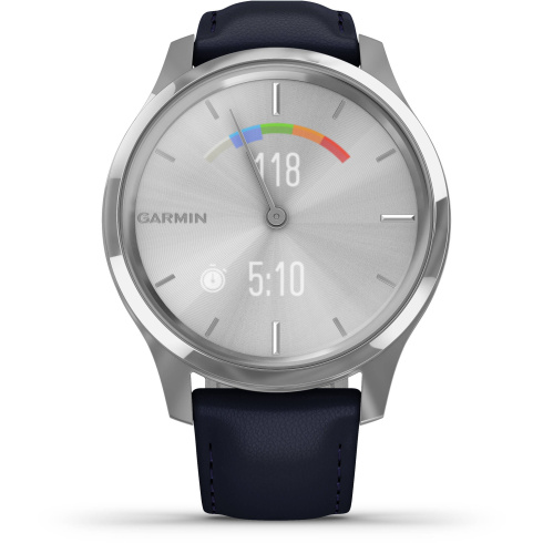 Смарт-часы Garmin Vivomove Luxe серебряный/синий