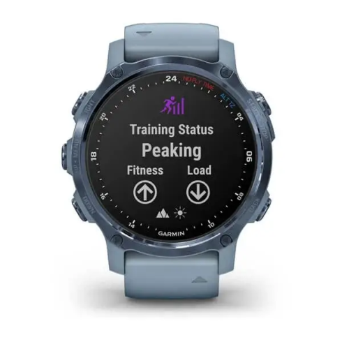 Смарт-часы Garmin Descent Mk2S 42 мм AMOLED сапфир/синий минерал, силикон фото 8