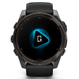Смарт-часы Garmin Fenix 8 51 мм AMOLED сапфир/темно-серый, силикон фото 3
