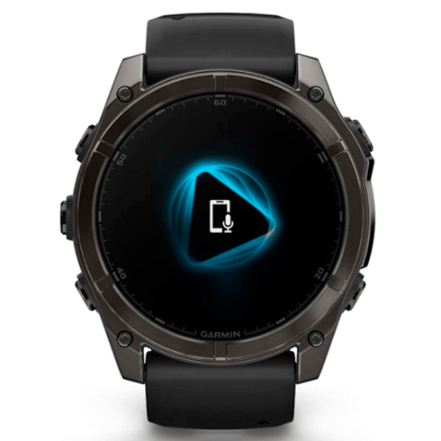Смарт-часы Garmin Fenix 8 51 мм AMOLED сапфир/темно-серый, силикон фото 3