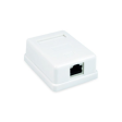 Настенная розетка SHIP A169, 1 Модуль, Cat5e, RJ-45, FTP, белый фото 2
