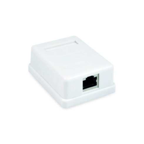 Настенная розетка SHIP A169, 1 Модуль, Cat5e, RJ-45, FTP, белый фото 2