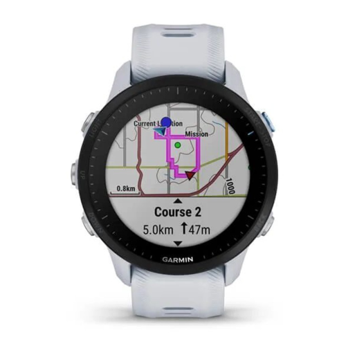Смарт-часы Garmin Forerunner 955 белые/силикон фото 4