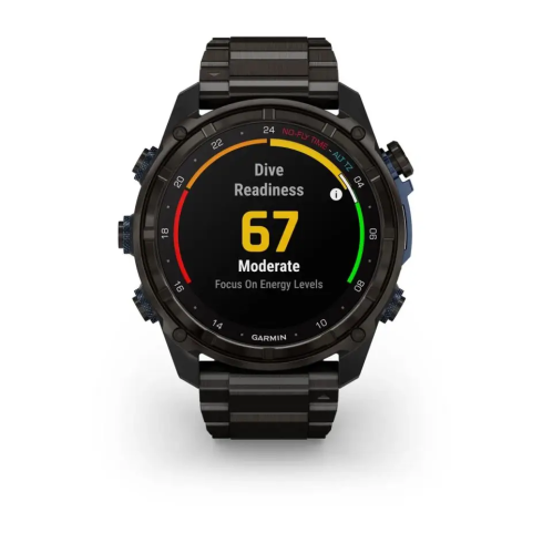 Смарт-часы Garmin Descent Mk3i 51 мм AMOLED сапфир/карбоново-серый DLC титан, титановый браслет фото 11