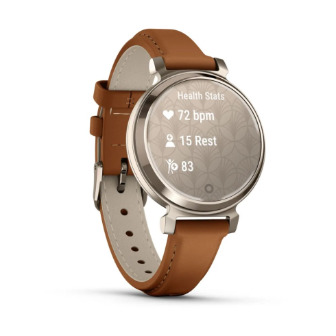 Смарт-часы Garmin Lily 2, стекло/алюминий, коричневый/кожа фото 3