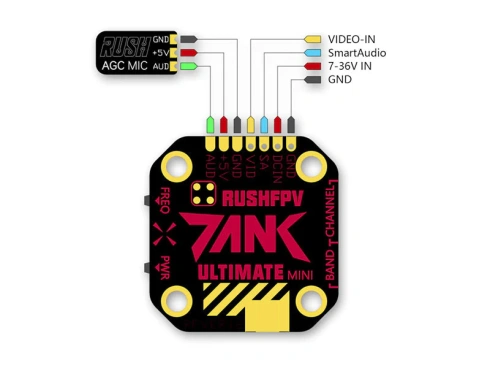 Аналоговый видеопередатчик Rush Tank Mini PIT/25/200/500/800mW фото 3