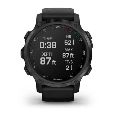 Смарт-часы Garmin Descent Mk2S 42 мм AMOLED сапфир/черный, силикон фото 9