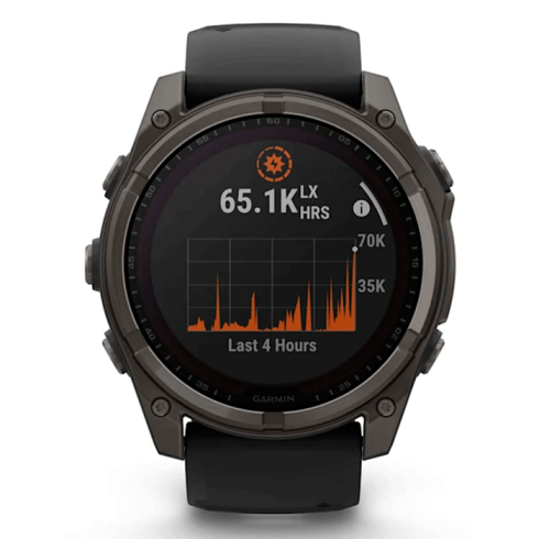 Смарт-часы Garmin Fenix 8 51 мм Solar сапфир/темно-серый, силикон фото 9