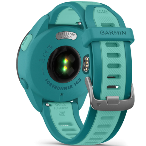 Смарт-часы Garmin Forerunner 165 Music AMOLED бирюзовые/силикон фото 12