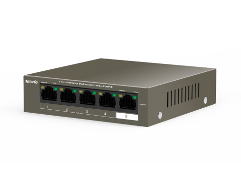 PoE коммутатор Tenda TEF1105P-4-38W фото 3