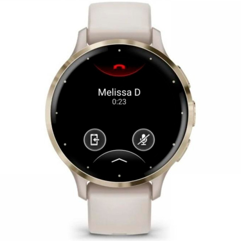 Смарт-часы Garmin Venu 3S 41 мм AMOLED айвори/силикон фото 4