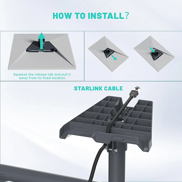 Комплект для настенного крепления Starlink v3 и v4 Комплект для настенного крепления Starlink v3 и v4