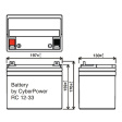 Аккумуляторная батарея CyberPower RC12-33 фото 3