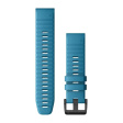 Ремешок Garmin QuickFit 22 Cirrus для GPS часов Fenix 6/MARQ силикон синий фото 1