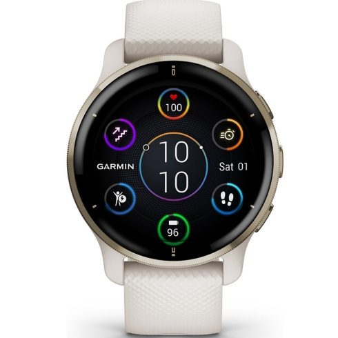 Смарт-часы Garmin Venu 2 Plus 43 мм AMOLED кремовый/силикон фото 5