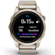 Смарт-часы Garmin Epix Gen 2 Pro 42 мм AMOLED сапфир/песочный, светлый нейлон фото 4