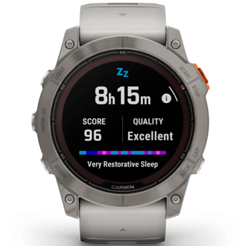 Смарт-часы Garmin Fenix 7X Pro 51 мм Solar сапфир/светлый, оранжевый силикон фото 7