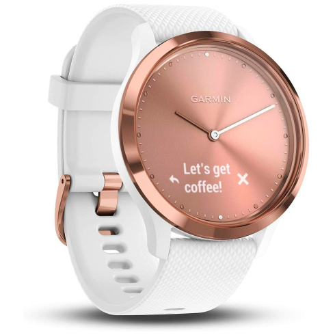 Смарт-часы Garmin Vivomove HR S/M без GPS золотой/белый фото 5