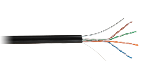 Кабель сетевой U/UTP Cat5e NETLAN внешний, Cu, PE, 305м фото 1