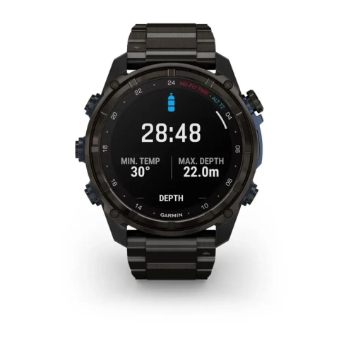 Смарт-часы Garmin Descent Mk3i 51 мм AMOLED сапфир/карбоново-серый DLC титан, титановый браслет фото 10
