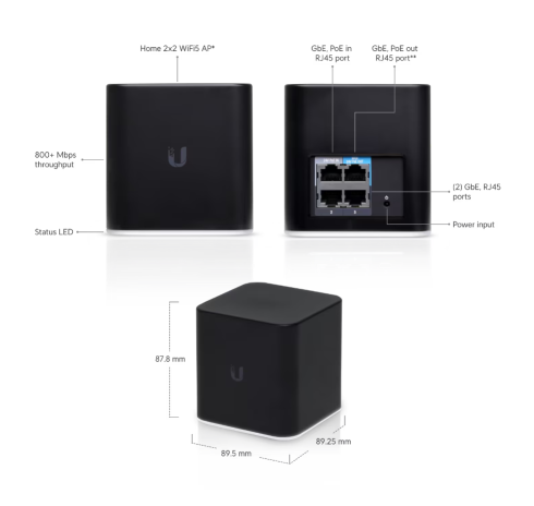 Wi-Fi роутер Ubiquiti airCube фото 2