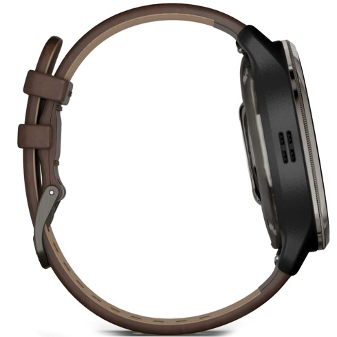 Смарт-часы Garmin Venu 2 Plus 43 мм AMOLED черный/кожа фото 8