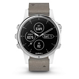 Смарт-часы Garmin Fenix 5S Plus Sapphire белый/серый