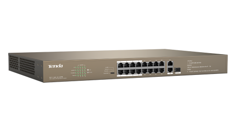 PoE коммутатор Tenda TEF1118P-16-250W фото 2