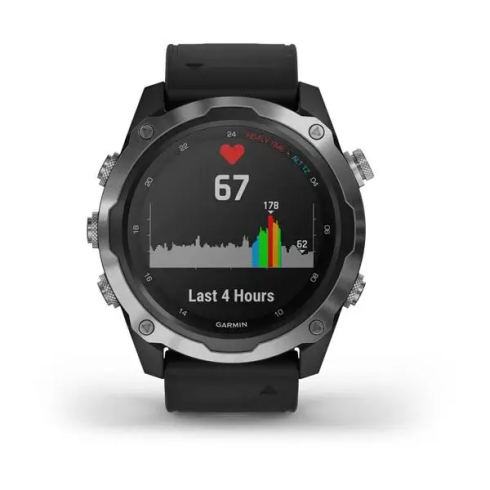 Смарт-часы Garmin Descent Mk2 52 мм AMOLED сапфир/черный, силикон фото 7