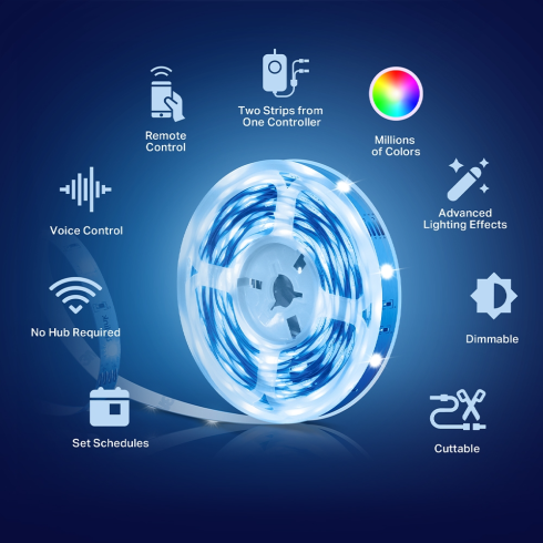 Умная светодиодная Wi-Fi лента TP-Link TL61-5 фото 3