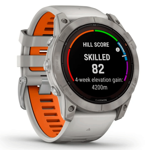 Смарт-часы Garmin Fenix 7X Pro 51 мм Solar сапфир/светлый, оранжевый силикон фото 2