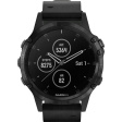 Смарт-часы Garmin Fenix 5 Plus Sapphire кожа черный фото 1