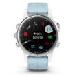Смарт-часы Garmin Fenix 5S Plus белый/голубой фото 1
