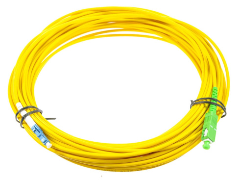 Оптический патч-корд SC/LC APC/UPC 40 метров желтый