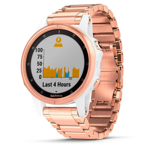 Смарт-часы Garmin Fenix 5S Plus Sapphire золотой фото 5