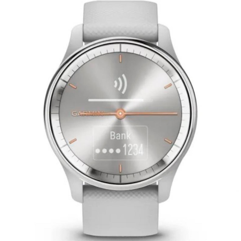 Смарт-часы Garmin Vivomove Trend, стекло/полимер, серебристый/серый силикон фото 4