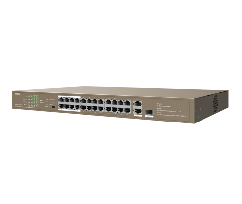 PoE коммутатор Tenda TEF1126P-24-250W фото 2