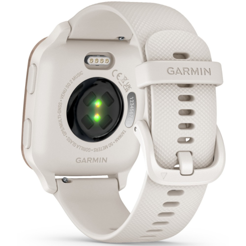 Смарт-часы Garmin Venu Sq 2 Music 40 мм AMOLED бежевый/силикон фото 10