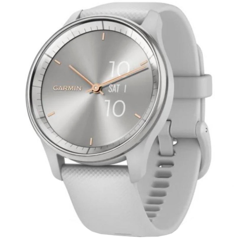 Смарт-часы Garmin Vivomove Trend, стекло/полимер, серебристый/серый силикон фото 1