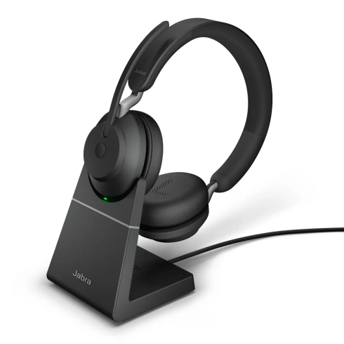 Гарнитура Jabra Evolve2 65 Link380c MS Stereo Stand Black фото 1