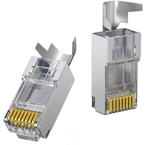 Коннектор UGREEN RJ-45 (FTP) CAT 7, уп-ка 10 шт. фото 3