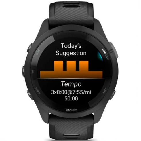 Смарт-часы Garmin Forerunner 265 черные/силикон фото 3