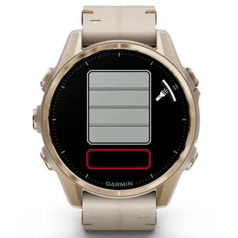 Смарт-часы Garmin Fenix 8 43 мм AMOLED сапфир/золотой, кожа фото 7