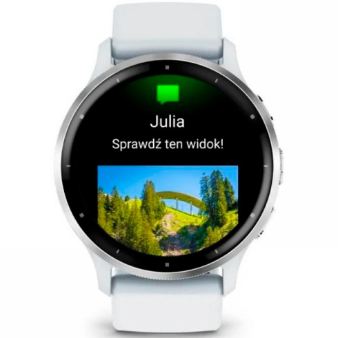 Смарт-часы Garmin Venu 3 45 мм AMOLED белый/силикон фото 3