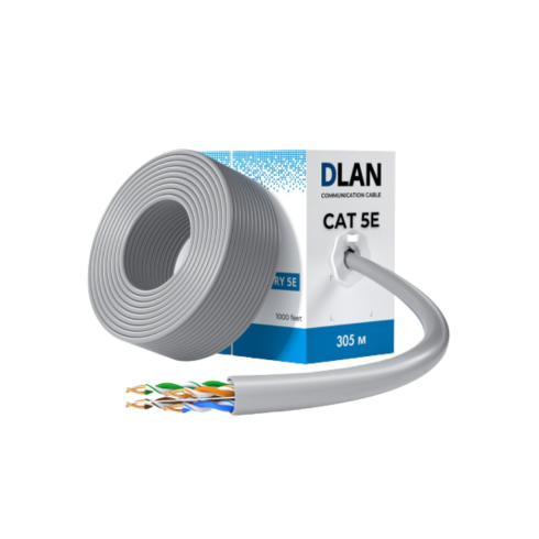 Кабель сетевой DLAN UTP-5e 4x2x0,50 PVC, внутренний 305м фото 1