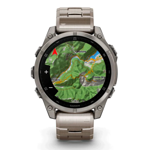 Смарт-часы Garmin Fenix 8 47 мм AMOLED сапфир/золотой, титан фото 8