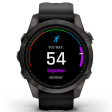 Смарт-часы Garmin Epix Gen 2 Pro 42 мм AMOLED сапфир/темный, силикон фото 2