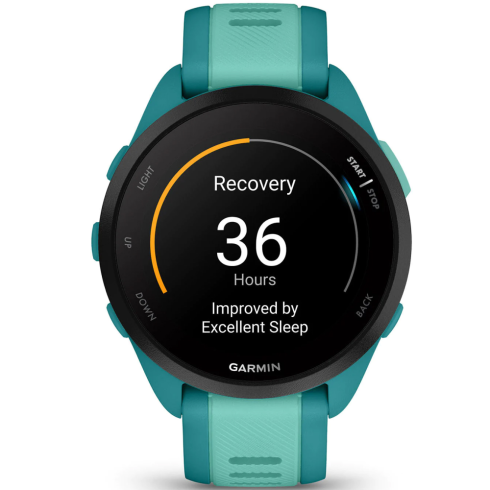 Смарт-часы Garmin Forerunner 165 Music AMOLED бирюзовые/силикон фото 7