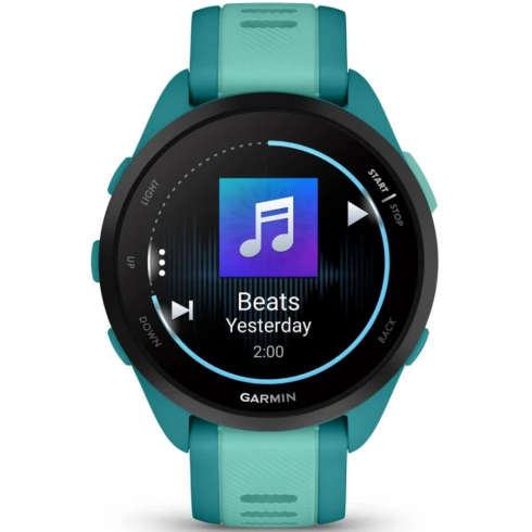 Смарт-часы Garmin Forerunner 165 Music AMOLED бирюзовые/силикон фото 3