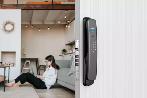 Смарт замок Philips 702 - push-pull фото 5
